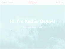 Tablet Screenshot of kathiebayne.com